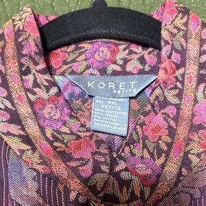 Koret Multicolor Floral Jacket